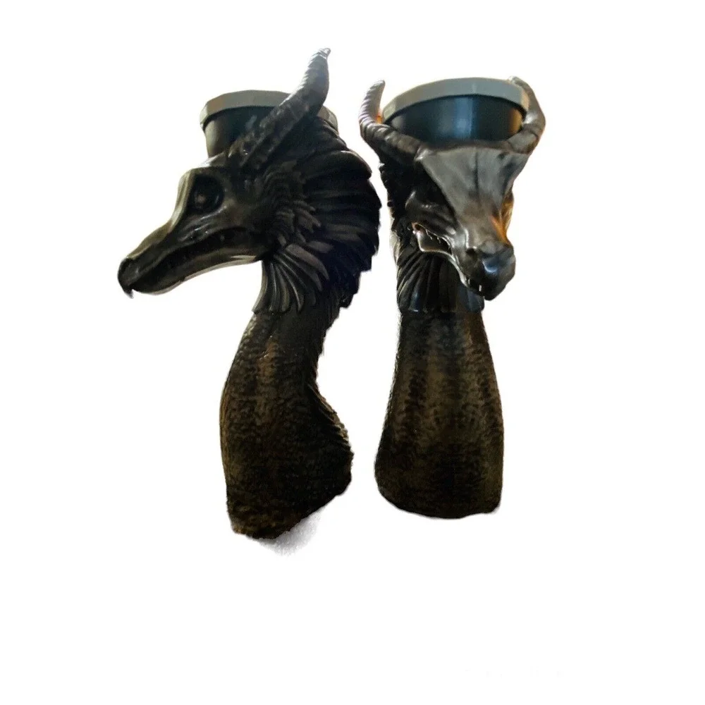Disney Parks Exclusive Maleficent Dragon Souvenir Tumbler Cup Mug with Straw (2)